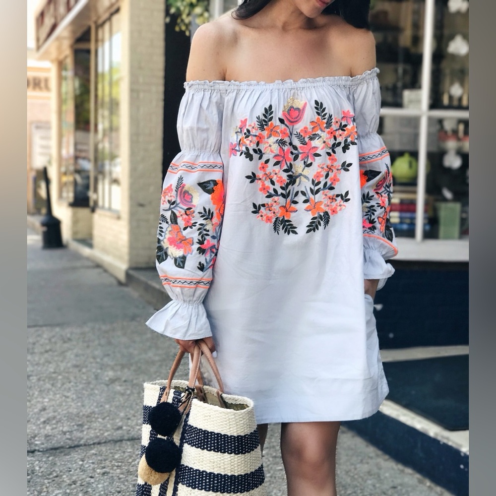 Free people Embroidered Floral Women's dress